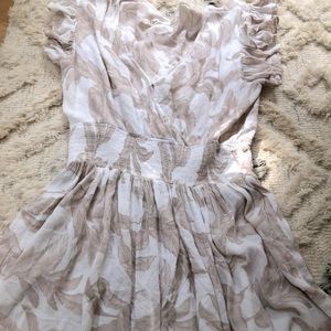 super cute floral white ocean drive mini dress